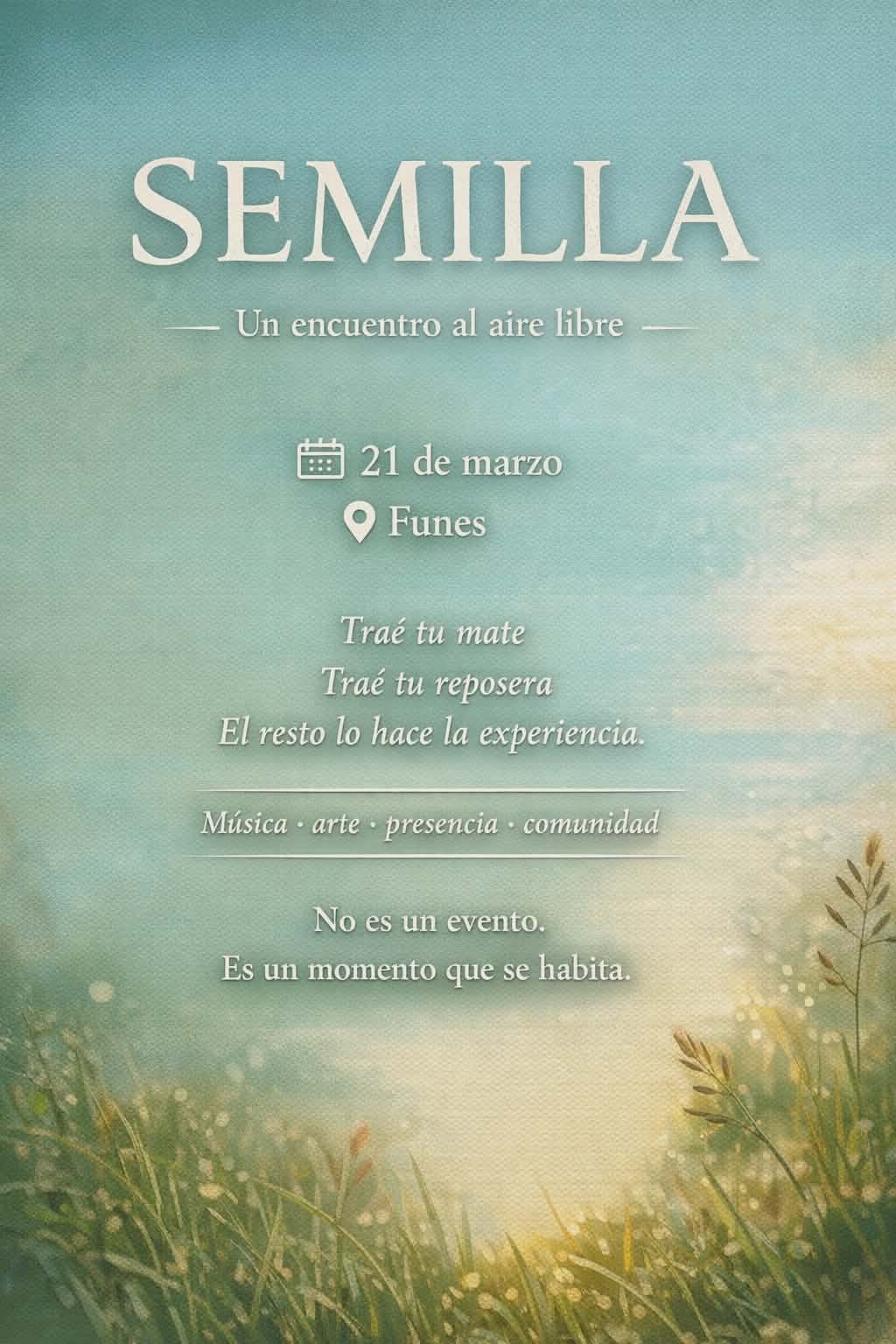 SEMILLA llega a Funes: el 21 de marzo se activa un nuevo modo de encontrarnos